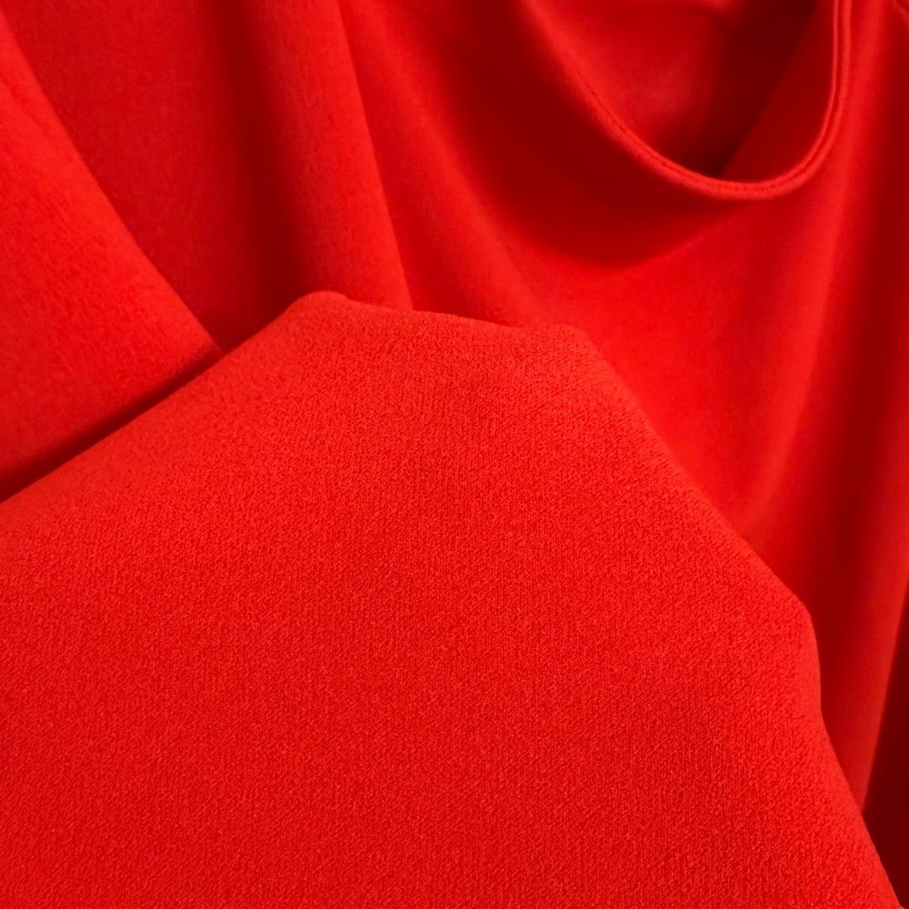 Banana Republic One Shoulder Red Puff Sleeve Blouse Top M - Picture 7 of 11